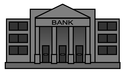 500x300 Drawing A Cartoon Bank - Bank Sketch