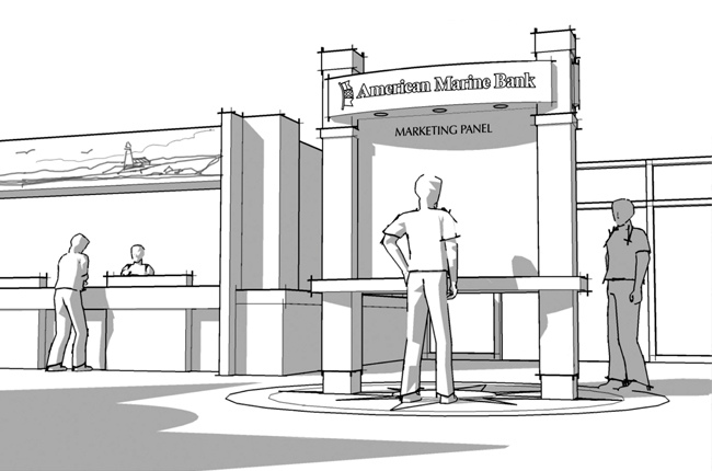 650x430 Interior Bank Design Bank Interior Sketch Bank Decor - Bank Sketch