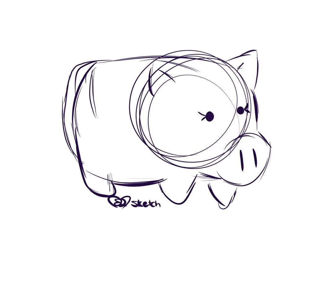 1024x921 Piggy Bank Sketch Art Amino - Bank Sketch