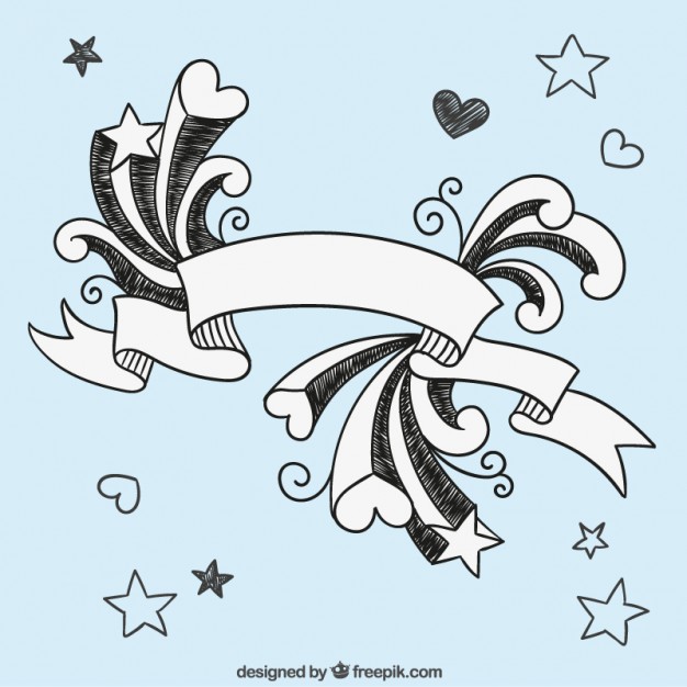 626x626 Hand Drawn Sketch Banner Vector Free Download - Banner Sketch