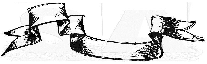 800x249 Tim Holtz Wood Mounted Stamp - Banner Sketch