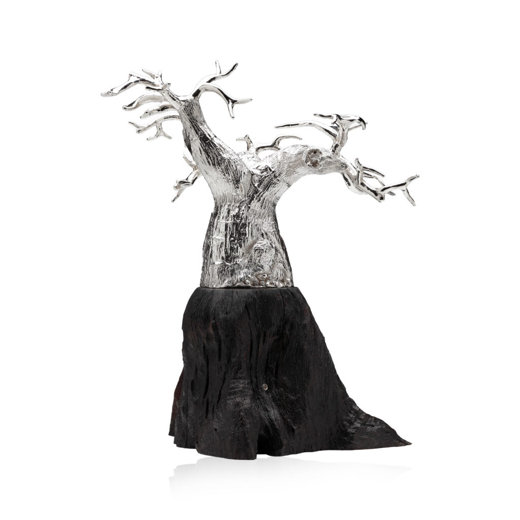 1024x1024 Baobab Tree Silver Sculpture (Small) - Baobab Tree Sketch