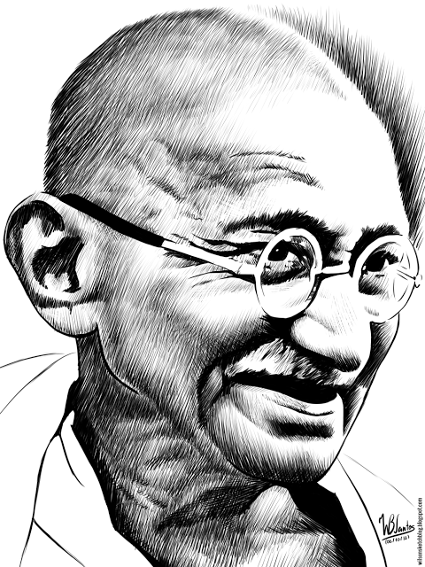 480x640 Happy Birthday Bapu ! - Bapu Sketch