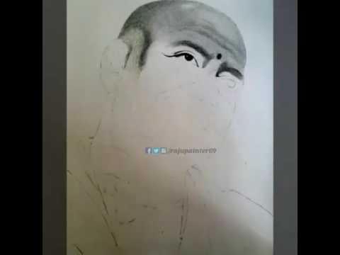 480x360 Pencil Art Morari Bapu By Raju Tarsariya - Bapu Sketch