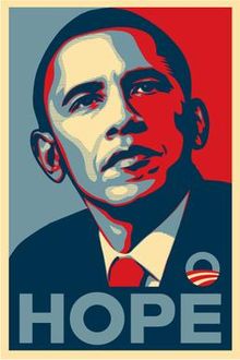 220x330 Barack Obama Hope Poster - Barack Obama Sketch