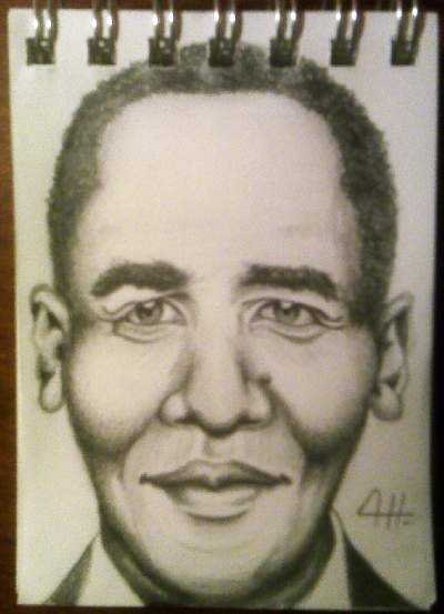 400x553 Barack Obama Sketch Teen Ink - Barack Obama Sketch