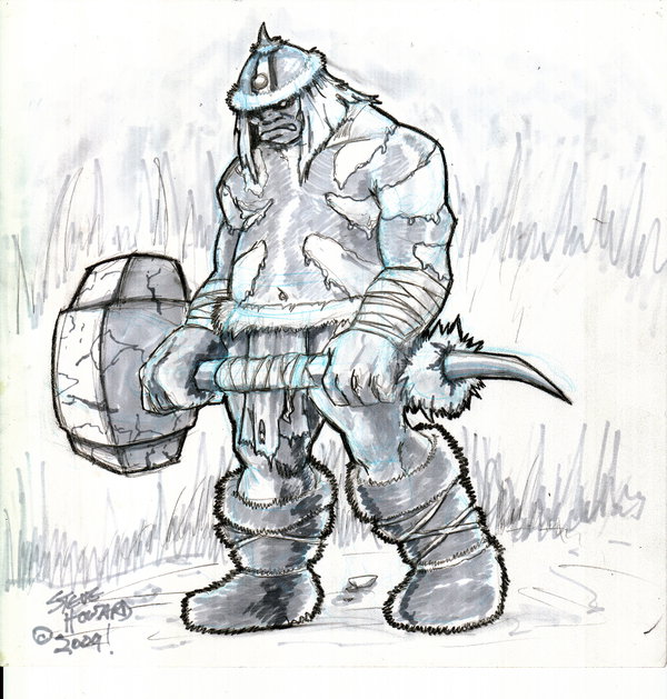 600x629 Barbarian Sketch By Kumajin1 - Barbarian Sketch