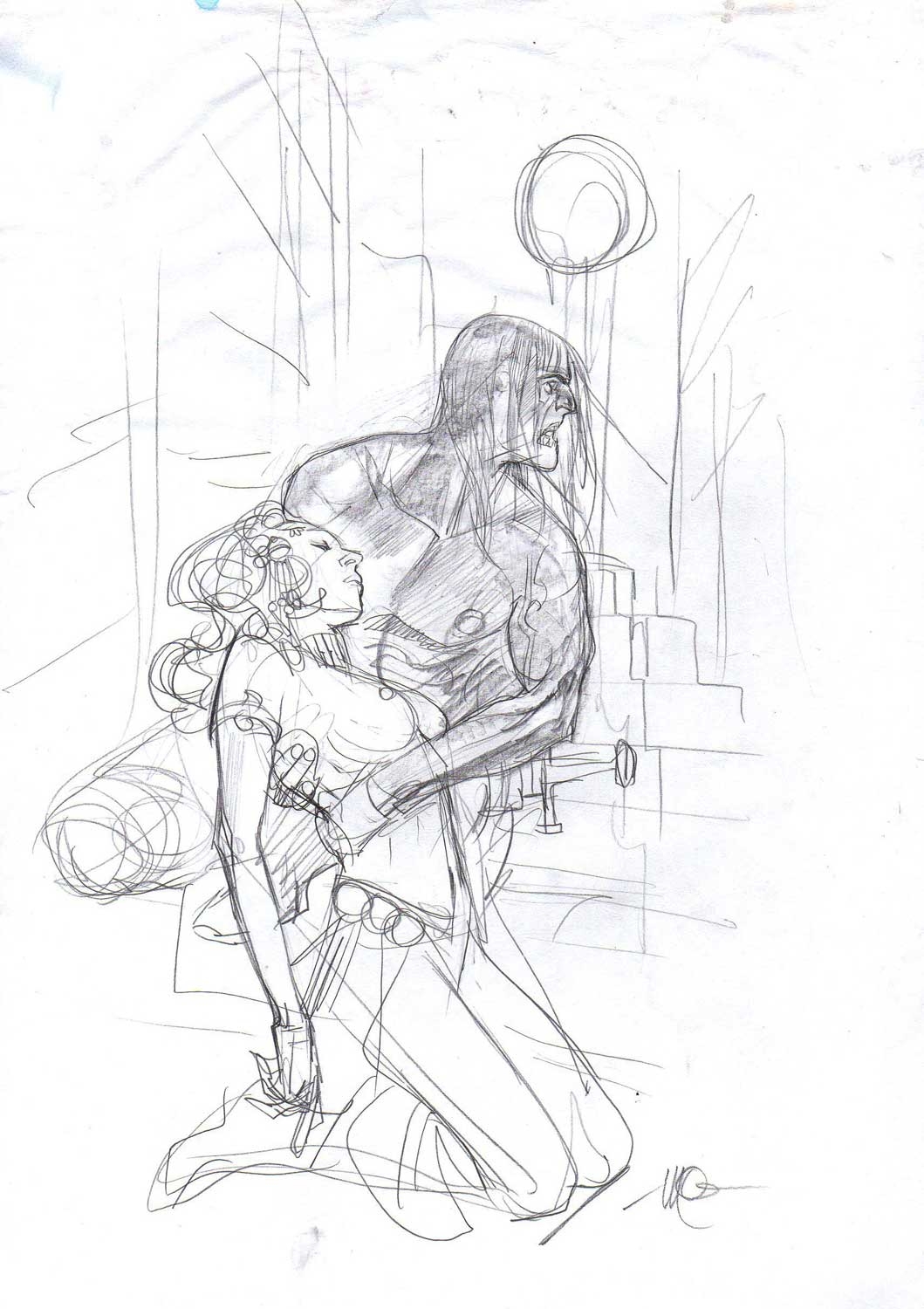 1059x1500 Carnevale - Barbarian Sketch