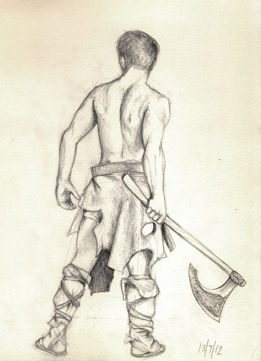 840x1164 Sketch Barbarian Warrior Jack Of All Jacks - Barbarian Sketch