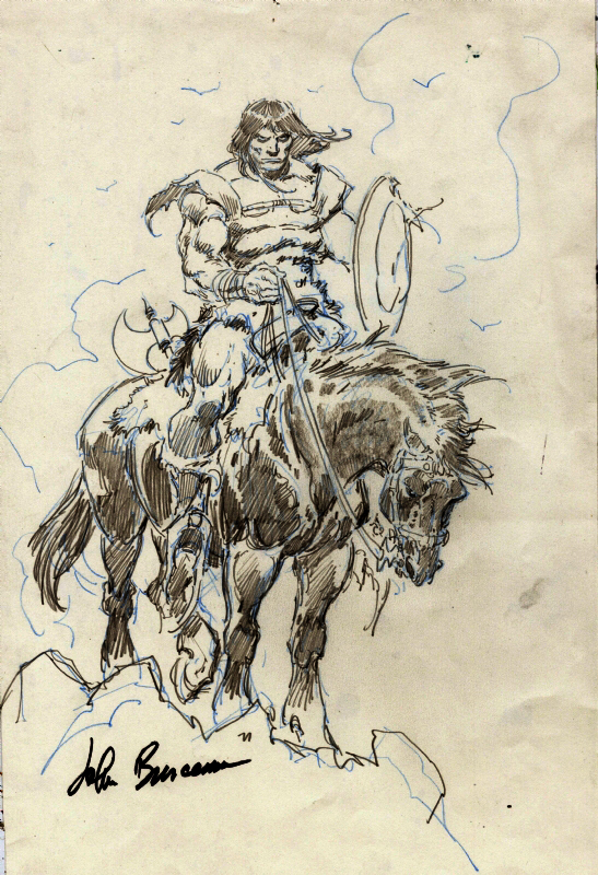 547x800 Conan The Barbarian John Buscema The Lost Drawings .. Click On - Barbarian Sketch