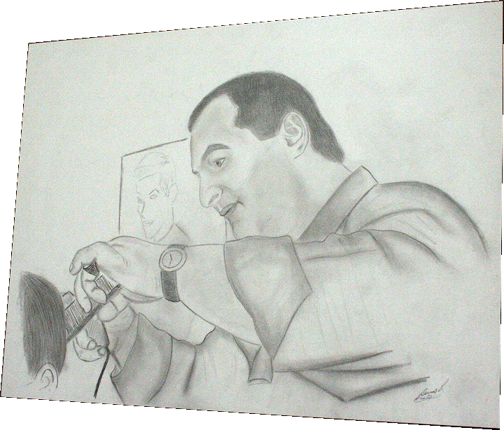 720x614 Contact Us - Barber Shop Sketch