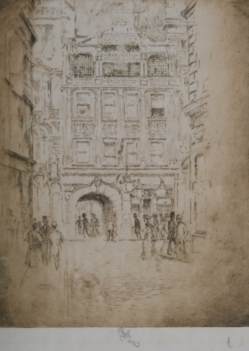 498x700 Joseph Pennell. The Barber Shop. - Barber Shop Sketch