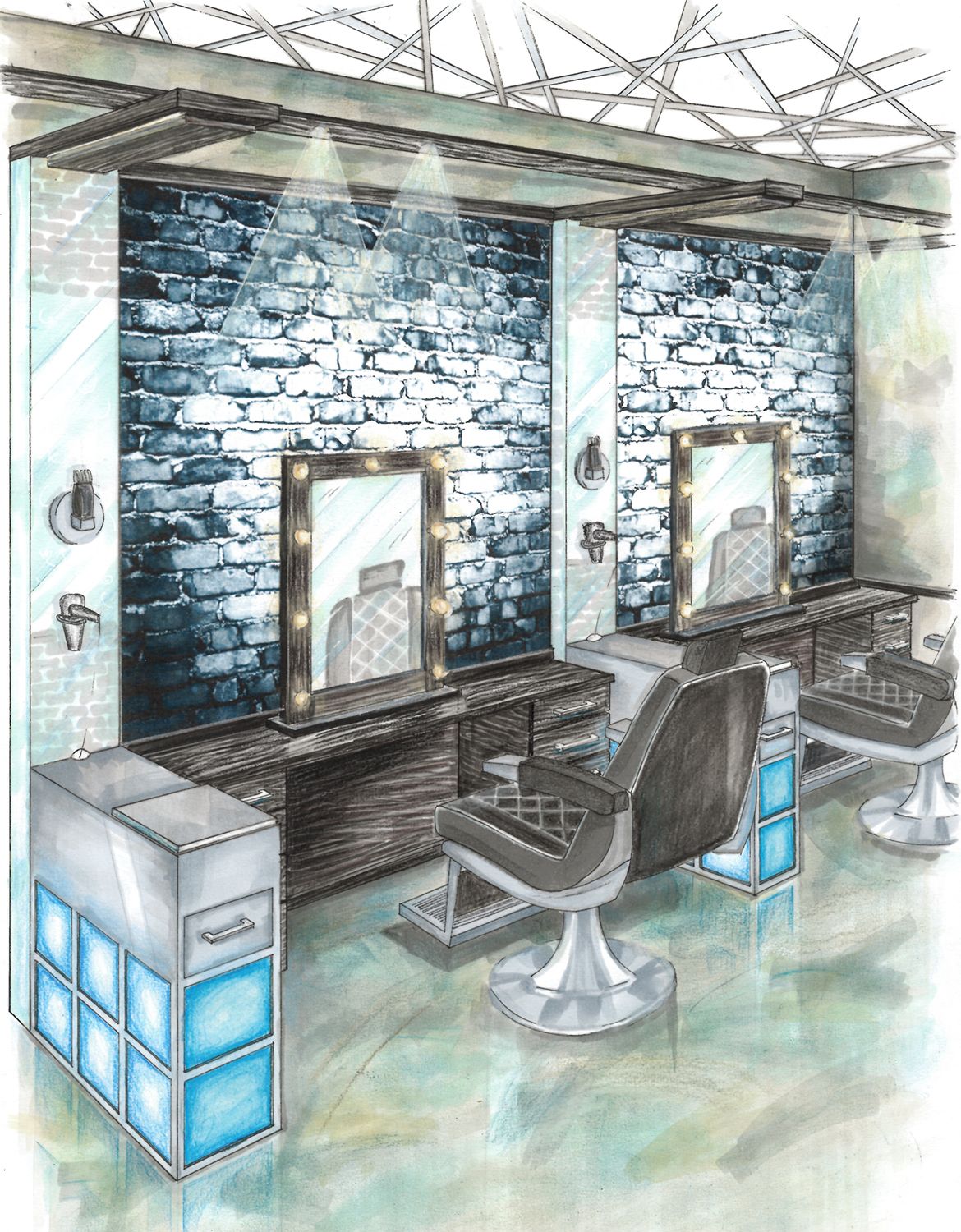 1170x1500 Project June Exam - Barber Shop Sketch