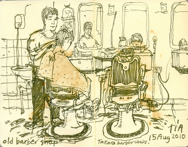 640x499 Tiastudio Barber Shop - Barber Shop Sketch