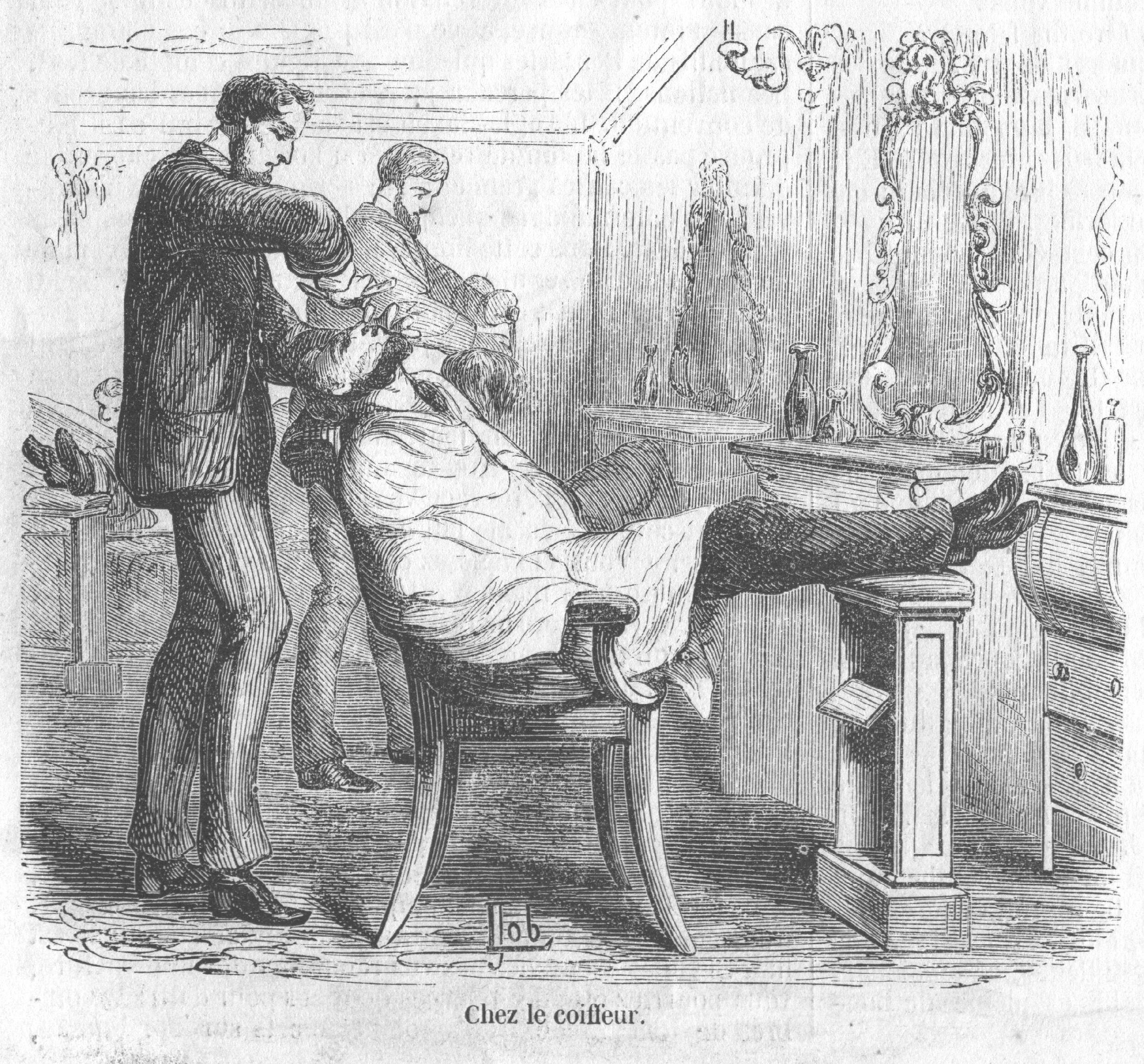 2500x2327 At The Barber Shop Old Book Illustrations - Barber Shop Sketch
