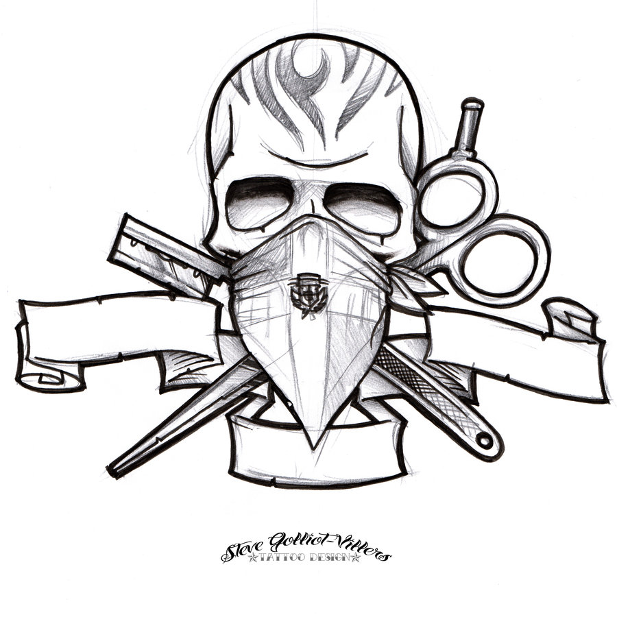 900x900 Dominican Barber Logo Sketch By Stevegolliotvillers - Barber Sketch