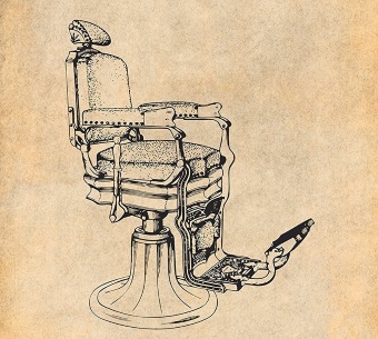 340x305 Koken Barber Chair - Barber Sketch