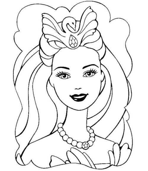 500x579 Barbie Face Sketch - Barbie Face Sketch