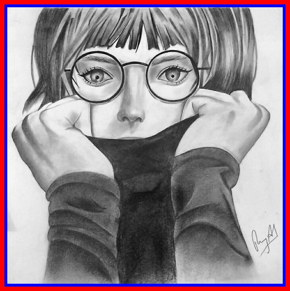 1010x1013 Awesome Half Face Girl Sketch My Sketches And Image For Barbie - Barbie Face Sketch