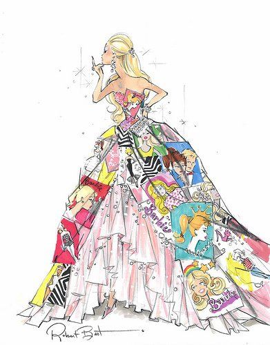 391x500 Pin By Abid Rozdar On Fashion Illustrations Art - Barbie Fashion Sketches