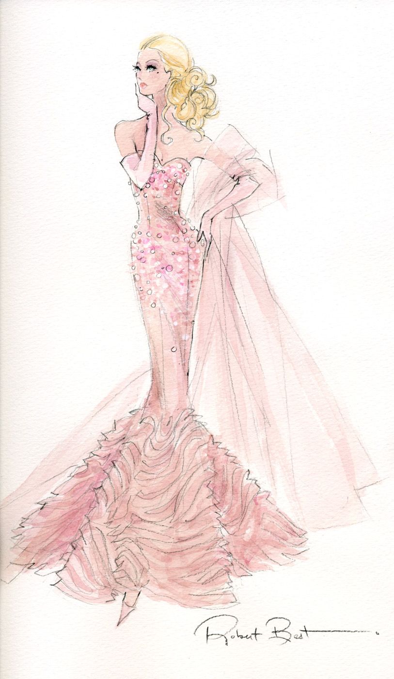 813x1400 Robert Best - Barbie Fashion Sketches