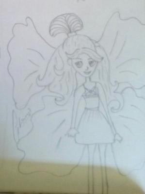 299x400 Easy Pencil Sketch Of Barbie Butterfly - Barbie Sketch