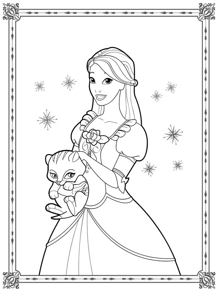 768x1024 Barbie Coloring Pages Games - Barbie Sketch Games