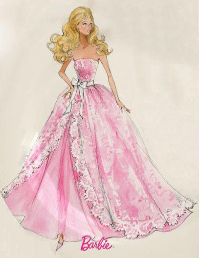 407x528 Barbie Sketch - Barbie Sketch Pictures