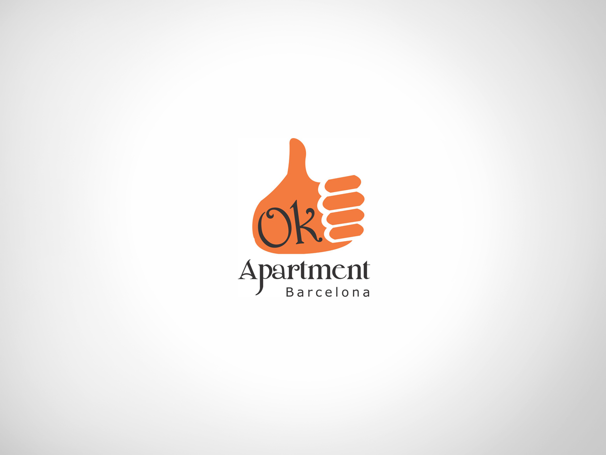 1200x900 Elegant, Playful, Apartment Logo Design For Ok Apartment Barcelona - Barcelona Logo Sketch