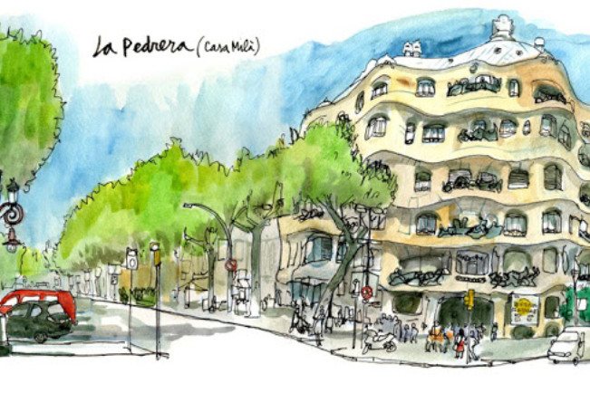 651x434 Barcelona Sketching See The City Through Sketchts - Barcelona Sketch