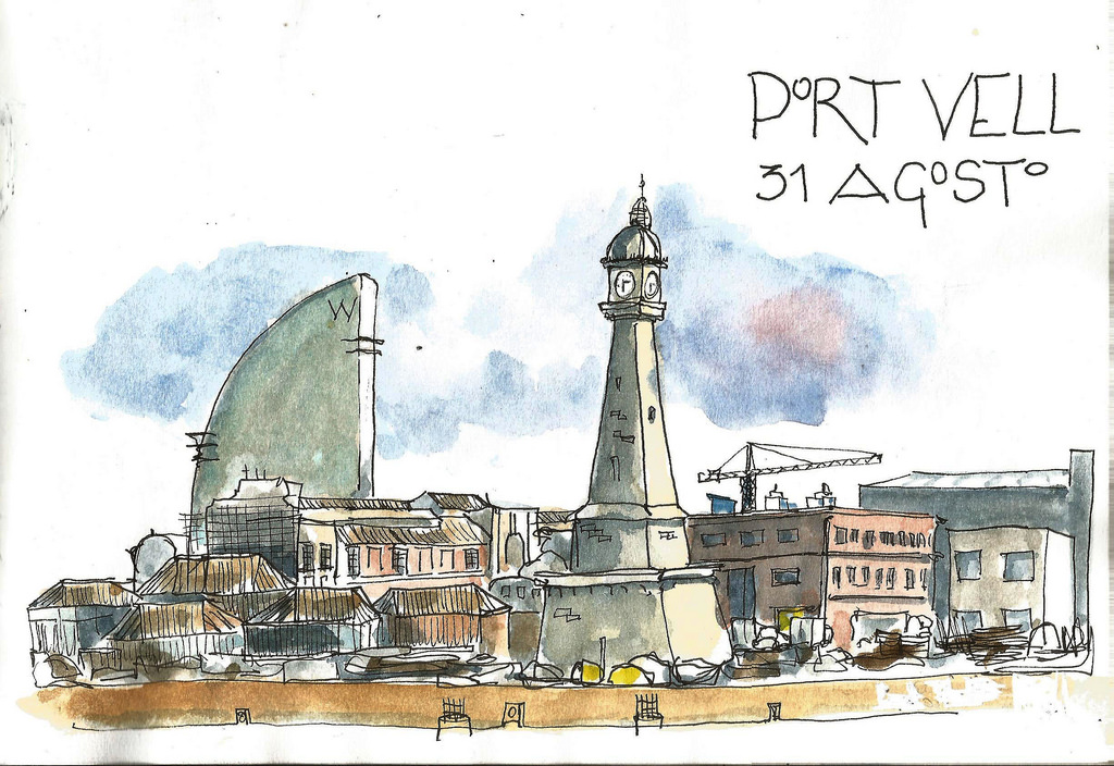 1024x704 Port Vell1, Barcelona Sketch - Barcelona Sketch