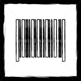324x324 Barcode Sketch Icon. - Barcode Sketch