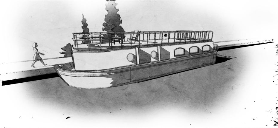 930x429 Bert Amp May Launch New Barge Concept - Barge Sketch