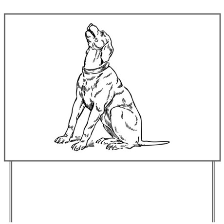 460x460 Barking Dog Yard Signs - Barking Dog Sketch