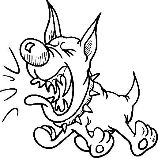 516x515 15 Bark Drawing Simple For Free Download On Mbtskoudsalg - Barking Dog Sketch