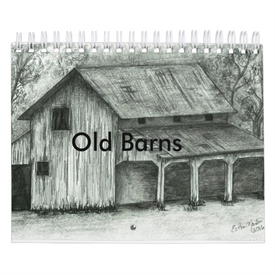 540x540 Old Barn Sketches Calendar - Barn Sketch