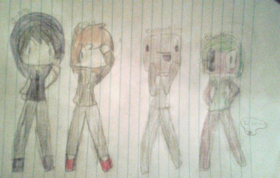 900x573 Sky, Jin, Ross, Barney. (Sketch) By Craftystuff101 - Barney Sketch