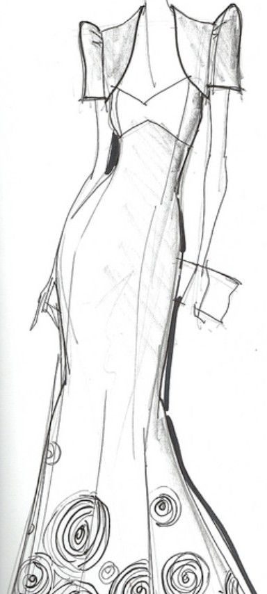 384x854 Filipiniana Inspired Butterfly Sleeves Wedding Dress Sketch - Barong Tagalog Sketch