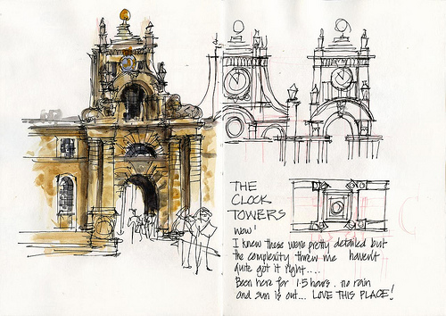 500x354 Sketching Is Really The Best Way To Understand Architecture - Baroque Architecture Sketch