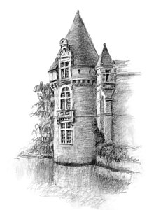 233x300 Baroque Architecture Drawings Fine Art America - Baroque Architecture Sketch