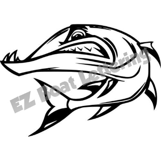 330x330 Barracuda 1 Boat Graphic Decal Vinyl - Barracuda Sketch