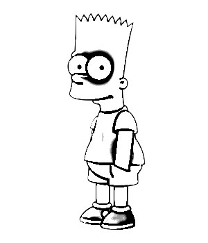 300x350 Bart Simpson Cartoon Sketch - Bart Simpson Sketch