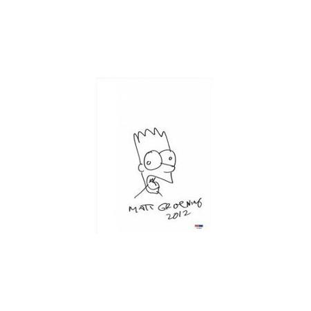 450x450 Buy Ppc Matt Groening Authentic Signed 9x12 Hand Drawn Bart - Bart Sketch