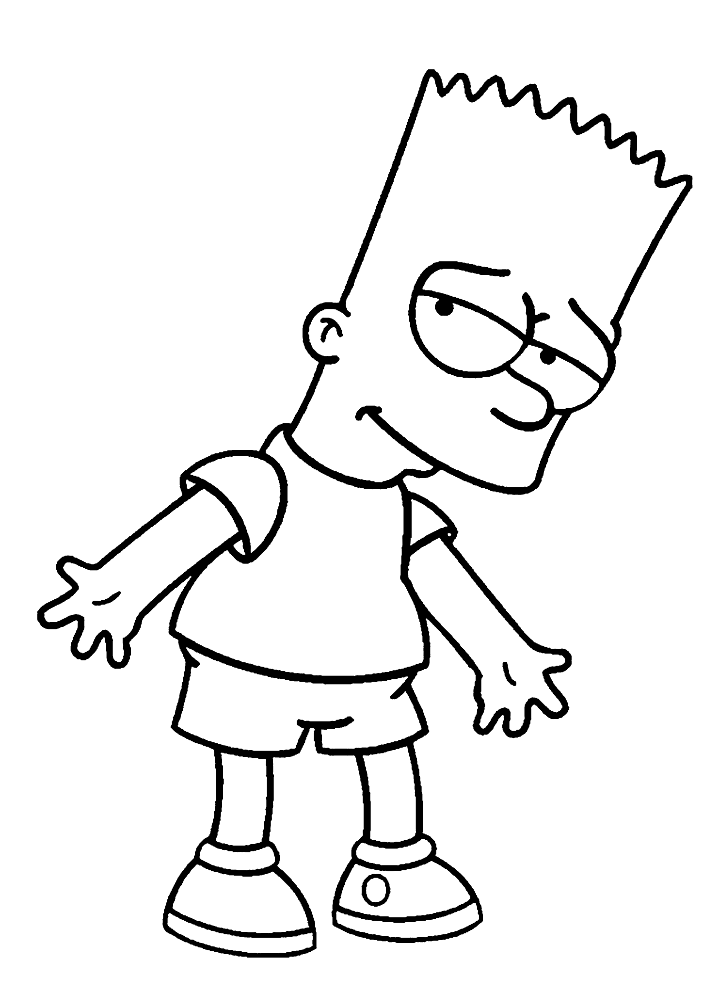 1483x2079 Sketch Of Bart - Bart Sketch