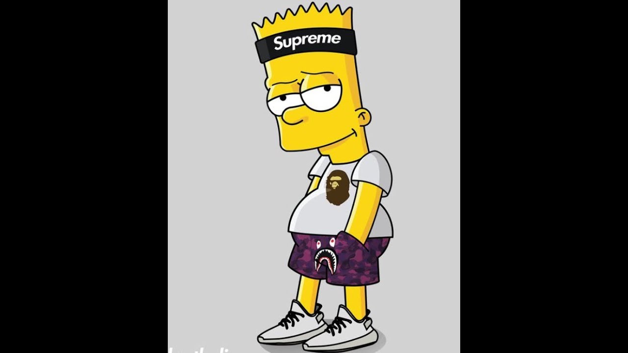 1280x720 Bart Simpson Drawing Sketch With Supreme Easy Tutorial - Bart Sketch