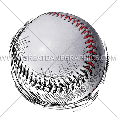 385x385 Baseball Sketch Production Ready Artwork For T Shirt Printing - Baseball Ball Sketch