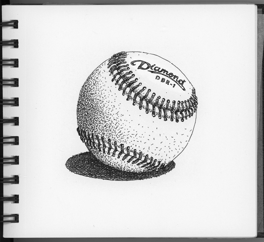 1024x938 Baseball Well, Both Kids Wrapped Up Baseball And Tee Ball - Baseball Ball Sketch