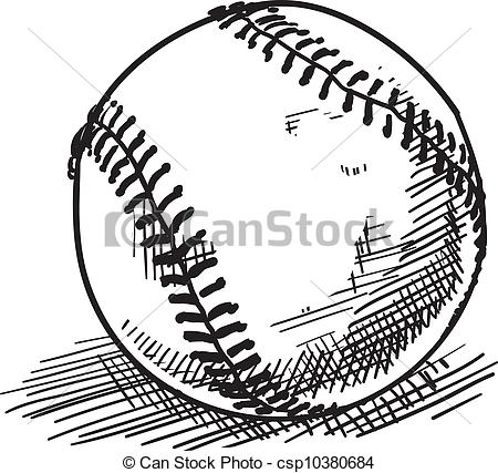 450x427 Sketch Clipart Baseball - Baseball Bat Sketch