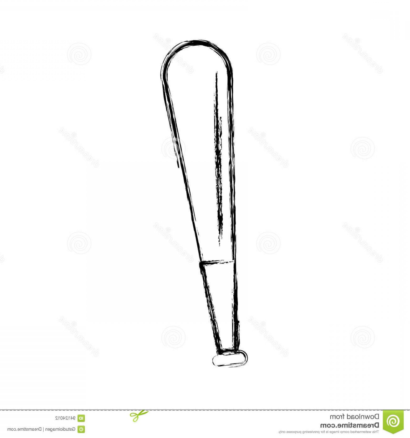 1560x1668 Stock Illustration Sketch Draw Cute Baseball Bat Cartoon Vector - Baseball Bat Sketch