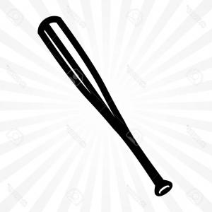 300x300 Stock Photo Monochrome Sketch Of Baseball Bat Lazttweet - Baseball Bat Sketch